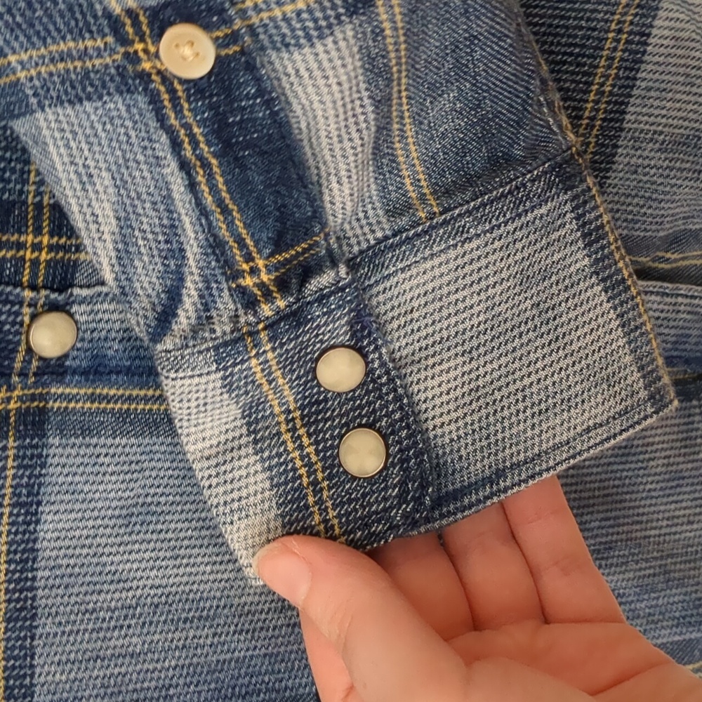 Lucky Brand True Indigo Classic Fit Pearl Snap Shirt - Picture 4 of 4